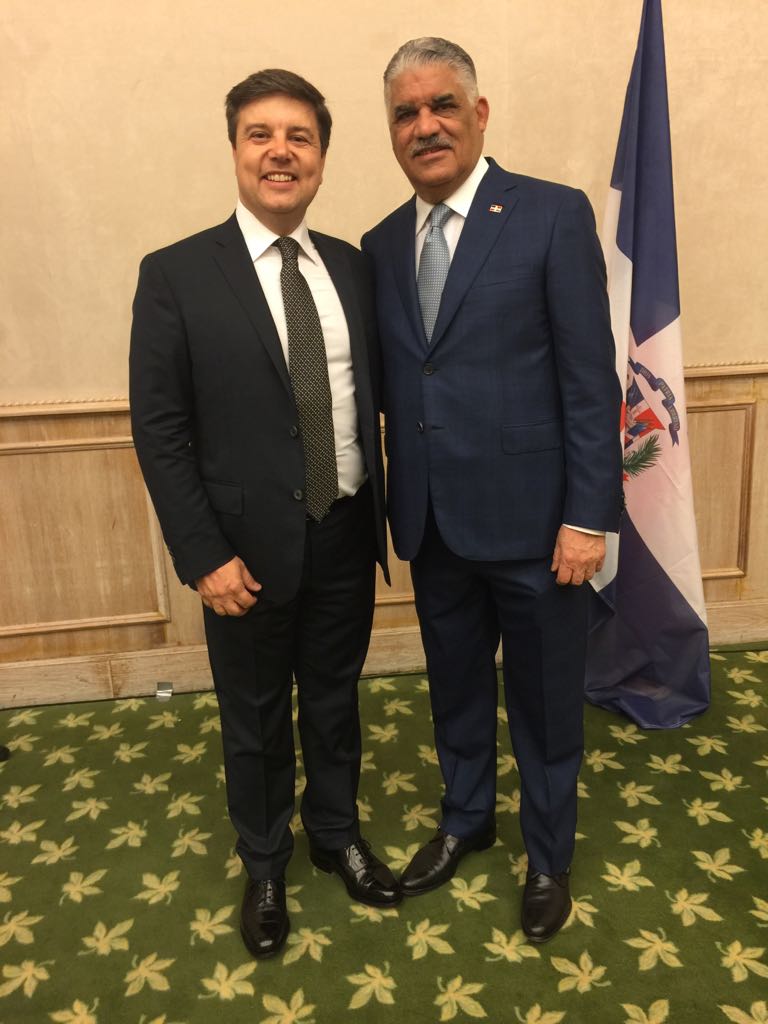 Avv. Andrea Borgheresi e il Ministro degli Affari Esteri della Repubblica Dominicana Miguel VARGAS MALDONADO