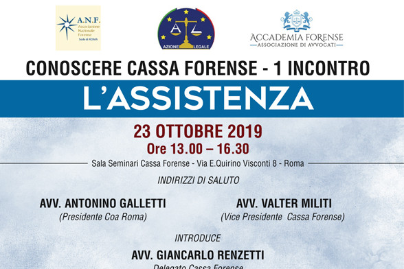 Conoscere  Cassa Forense - 1° Incontro: L'assistenza